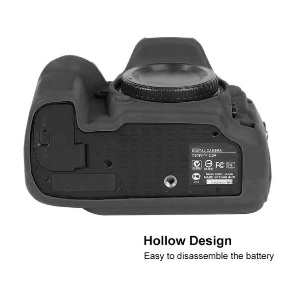 Nikon D600 / D610 Soft Silicone Protective Case (Black) - Image 7