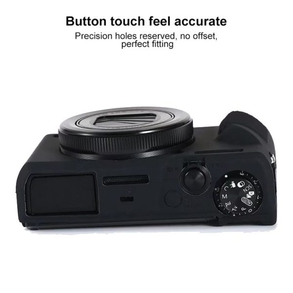 Canon PowerShot G7 X Mark III / G7X III / G7X3 Soft Silicone Protective Case (Black) - Image 5