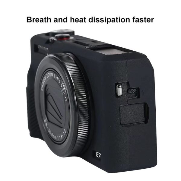 Canon PowerShot G7 X Mark III / G7X III / G7X3 Soft Silicone Protective Case (Black) - Image 6