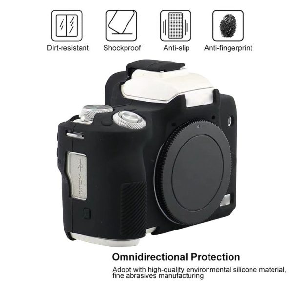 Canon EOS M50 Mark II / M50 II Soft Silicone Protective Case (Black) - Image 4