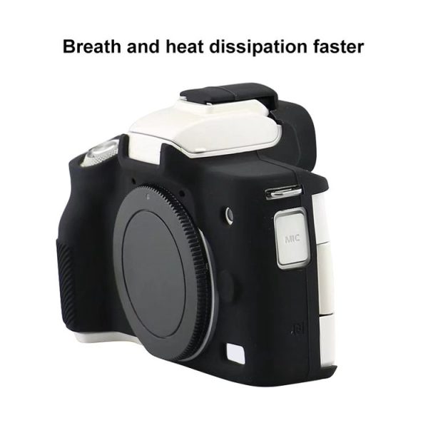 Canon EOS M50 Mark II / M50 II Soft Silicone Protective Case (Black) - Image 6