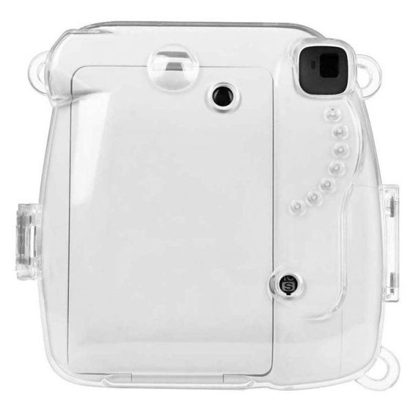 Protective Crystal Shell Case with Strap for FUJIFILM instax mini 9 / mini 8+ / mini 8 (Transparent) - Image 4