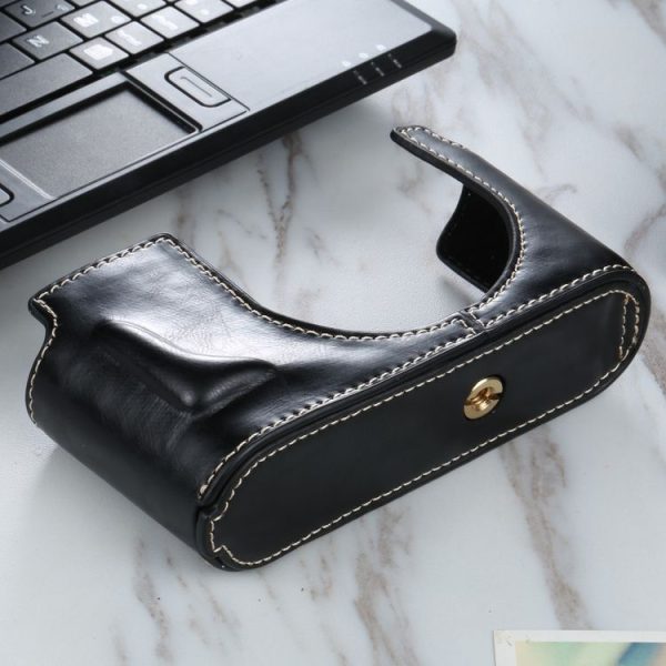 1 / 4 inch Thread PU Leather Camera Half Case Base for Leica Q2 (Black) - Image 4