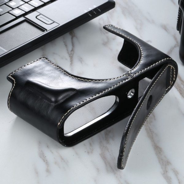 1 / 4 inch Thread PU Leather Camera Half Case Base for Leica Q2 (Black) - Image 5