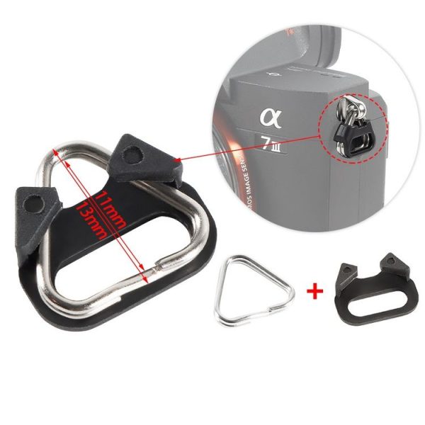 10 PCS BEXIN ZH-TQ Camera Shoulder Strap Split Triangle Ring Hook with Bracket - Image 4