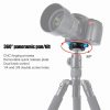 BEXIN QR-02 360 Degree Rotation Quick Release Head Camera Tripod Base Plate (Black) - Image 6