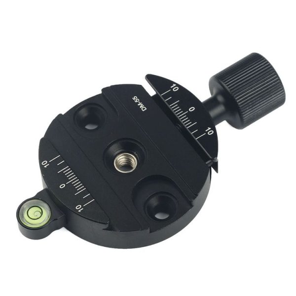 DM-55 Aluminum Alloy Round Clamp with Arca-Swiss Quick Release Plate (Black) - Image 2