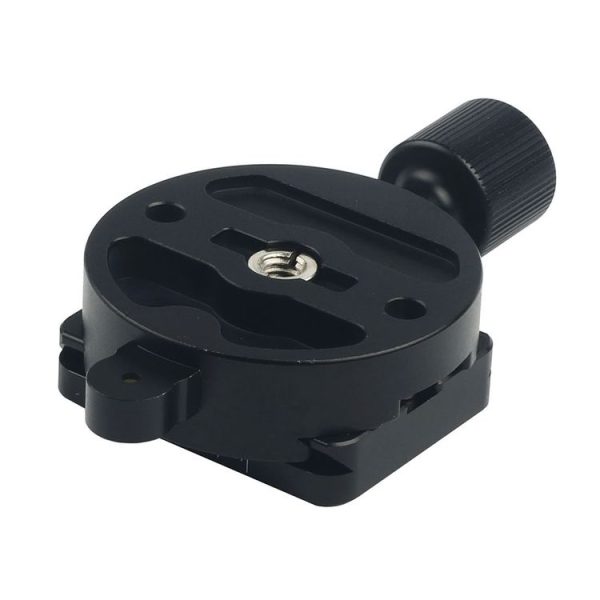 DM-55 Aluminum Alloy Round Clamp with Arca-Swiss Quick Release Plate (Black) - Image 3