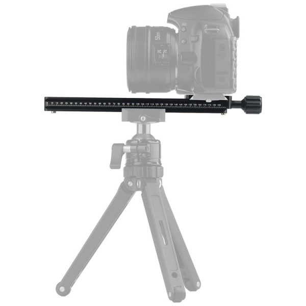 NNR200 Multi-Purpose 200mm Nodal Rail Slide Plate QR Clamp Macro Panoramic Bracket (Black) - Image 5