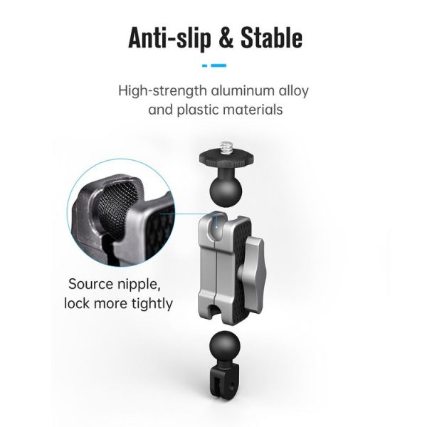 STARTRC Aluminium Alloy Mount Adapter Adjustable Arm, Deluxe Version (Black Silver) - Image 4