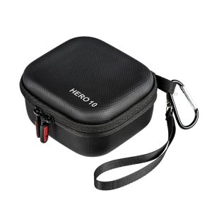 STARTRC Diamond Texture PU Leather Storage Bag for GoPro HERO10 Black (Black)