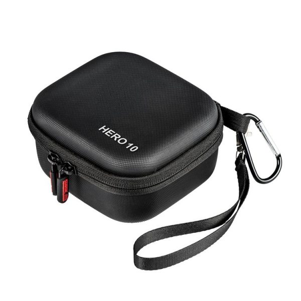STARTRC Diamond Texture PU Leather Storage Bag for GoPro HERO10 Black (Black)