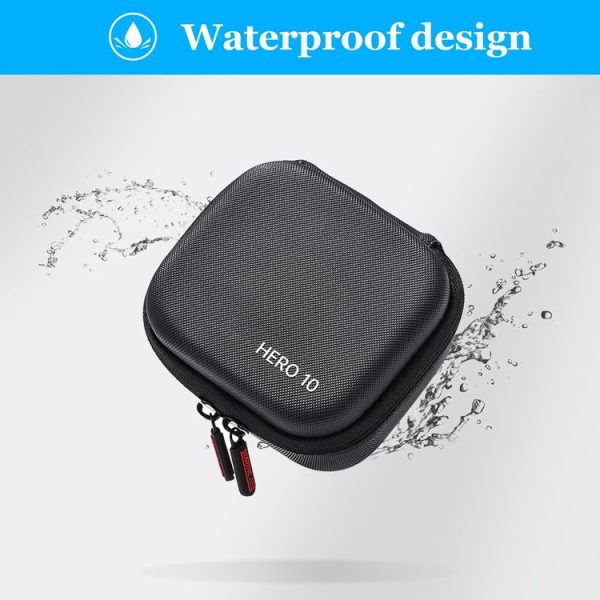 STARTRC Diamond Texture PU Leather Storage Bag for GoPro HERO10 Black (Black) - Image 6