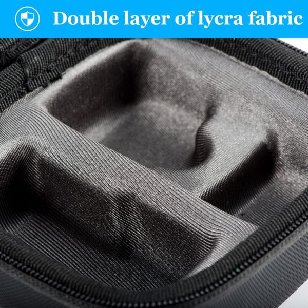 STARTRC Diamond Texture PU Leather Storage Bag for GoPro HERO10 Black (Black) - Image 7