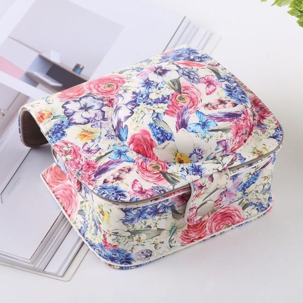 Rose Pattern Full Body Camera PU Leather Case Bag with Strap for FUJIFILM instax mini 9 / mini 8+ / mini 8 - Image 3
