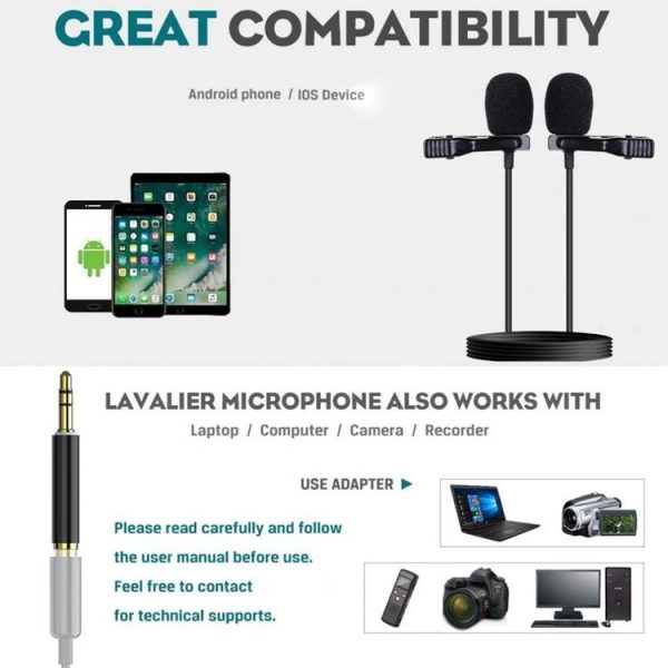 5 PCS 3.5mm Audio 4 Pole Female to 3 Pole Male Microphone Adapter (Black) - Image 4