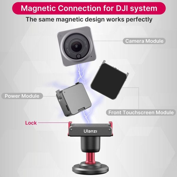 Ulanzi U-170 Magnetic Metal Adapter Mount for DJI Action 2 - Image 3