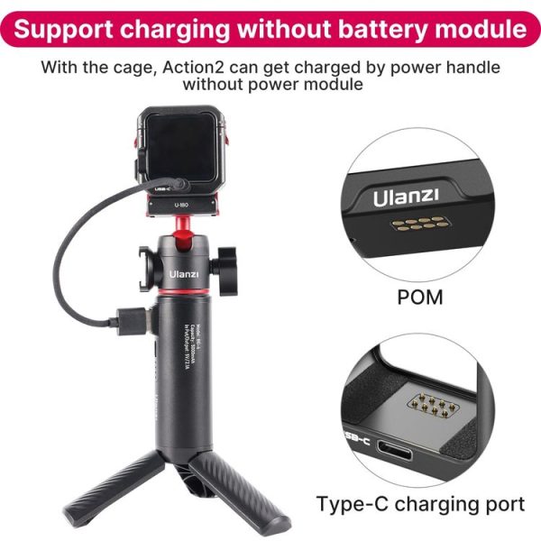 Ulanzi Dual Modes Switch Magnetic Aluminum Alloy Cage Frame for DJI Action 2 - Image 3