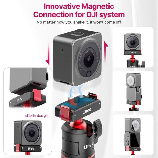 Ulanzi MT-50 Magnetic Quick Release 3-Section Expansion Tripod for DJI Action 2 - Image 4