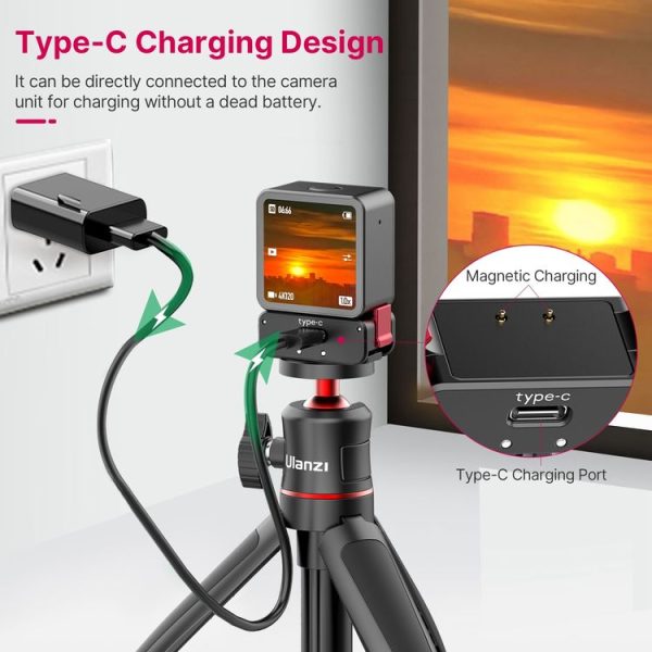 Ulanzi OA-13 Magnetic Charging Folding Base Adapter for DJI Action 2 - Image 5