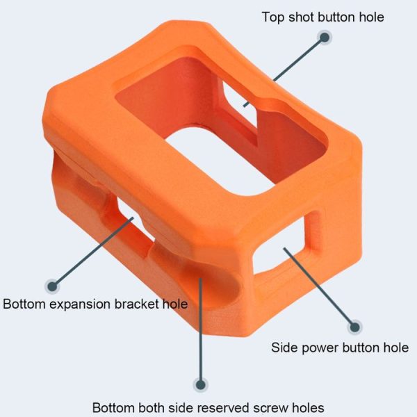 EVA Floaty Case for GoPro HERO10 Black / HERO9 Black (Orange) - Image 4
