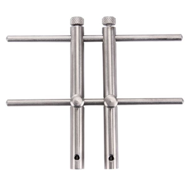 LRT-03 Professional DSLR Camera Lens Stainless Steel Spanner Wrench Open Repair Tool Kit with 3 Pairs of Spare Head - Image 2