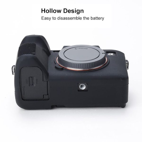 Soft Silicone Protective Case for Sony A7 IV (Black) - Image 5