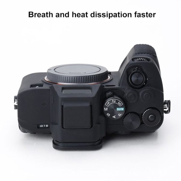 Soft Silicone Protective Case for Sony A7 IV (Black) - Image 6