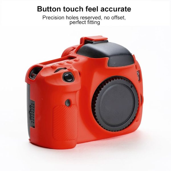 Soft Silicone Protective Case for Canon EOS 7D (Red) - Image 4