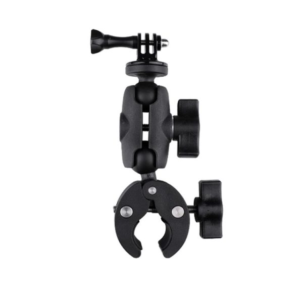 360 Rotation Adjustable Action Camera Clamp Plier Base Holder (Black) - Image 2