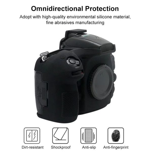 Soft Silicone Protective Case for Nikon D810 (Black) - Image 3
