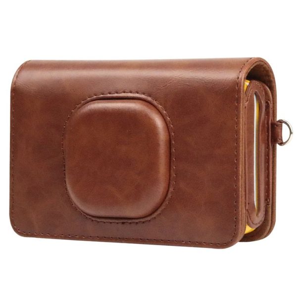 Kodak Mini Shot2 C210 instax Full Body Camera PU Leather Case Bag with Strap (Brown) - Image 3