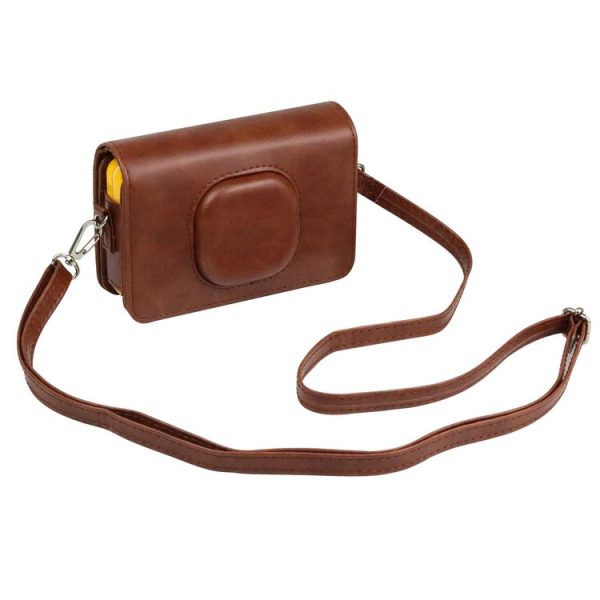 Kodak Mini Shot2 C210 instax Full Body Camera PU Leather Case Bag with Strap (Brown) - Image 5