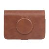 Kodak PRINTOMATIC Full Body Camera PU Leather Case Bag with Strap (Brown)