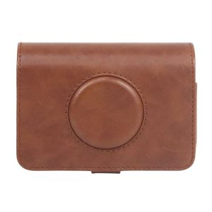 Kodak PRINTOMATIC Full Body Camera PU Leather Case Bag with Strap (Brown)