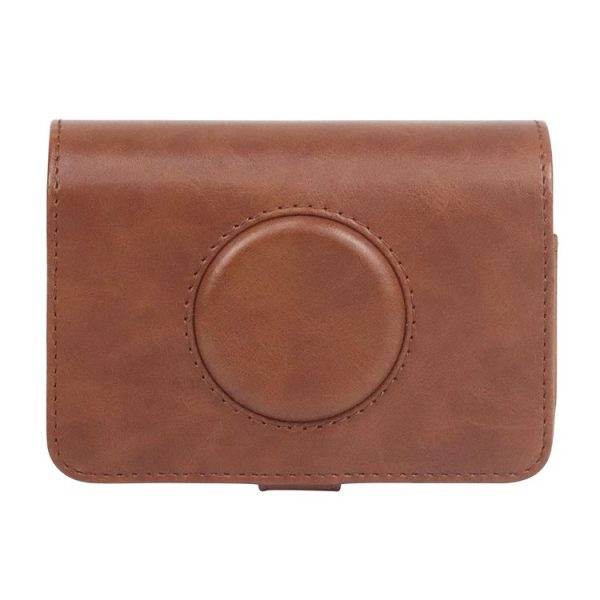 Kodak PRINTOMATIC Full Body Camera PU Leather Case Bag with Strap (Brown)