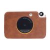 Kodak PRINTOMATIC Full Body Camera PU Leather Case Bag with Strap (Brown) - Image 2