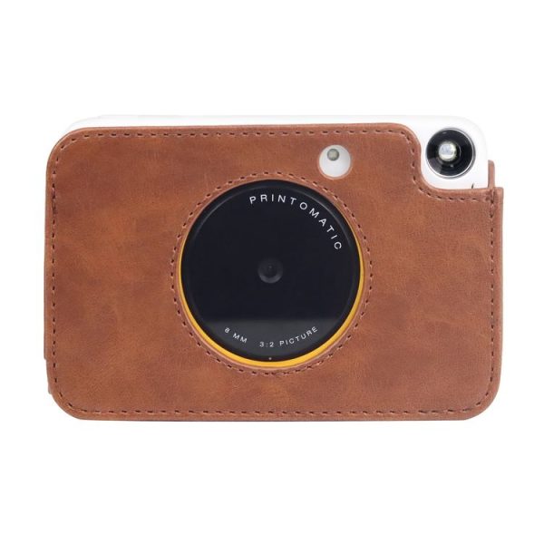 Kodak PRINTOMATIC Full Body Camera PU Leather Case Bag with Strap (Brown) - Image 2