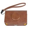 Kodak PRINTOMATIC Full Body Camera PU Leather Case Bag with Strap (Brown) - Image 4