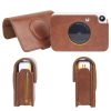 Kodak PRINTOMATIC Full Body Camera PU Leather Case Bag with Strap (Brown) - Image 6
