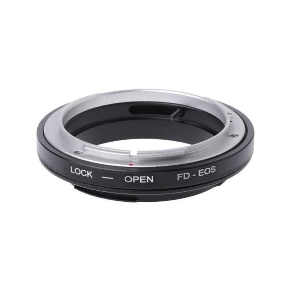 FD-EOS Lens Mount Stepping Ring for Canon FD Lens to EOS EF Lens (Black) - Image 2