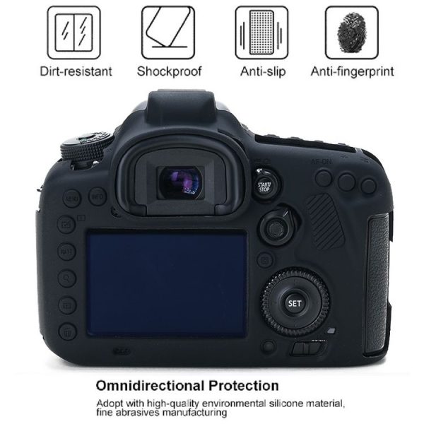Canon EOS 7D Mark II Soft Silicone Protective Case (Black) - Image 3