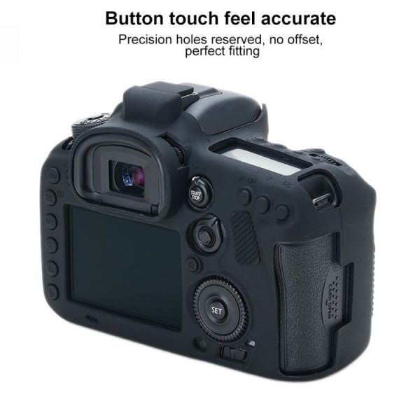 Canon EOS 7D Mark II Soft Silicone Protective Case (Black) - Image 4