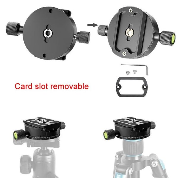 BEXIN QJ-08 Panoramic Rotary Quick Release Clamp Base Tripod Mount - Image 4