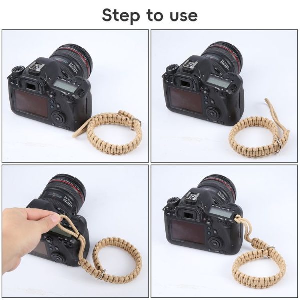 Wrist Strap Grip Hand Strap for SLR / DSLR Cameras (Khaki) - Image 6