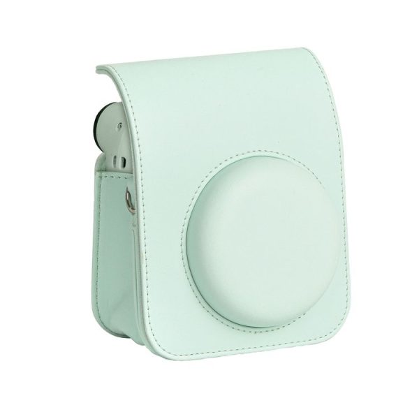 FUJIFILM instax mini 12 Full Body Leather Case Camera Bag with Strap (Green) - Image 2