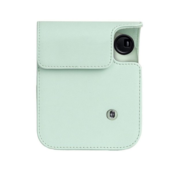 FUJIFILM instax mini 12 Full Body Leather Case Camera Bag with Strap (Green) - Image 3