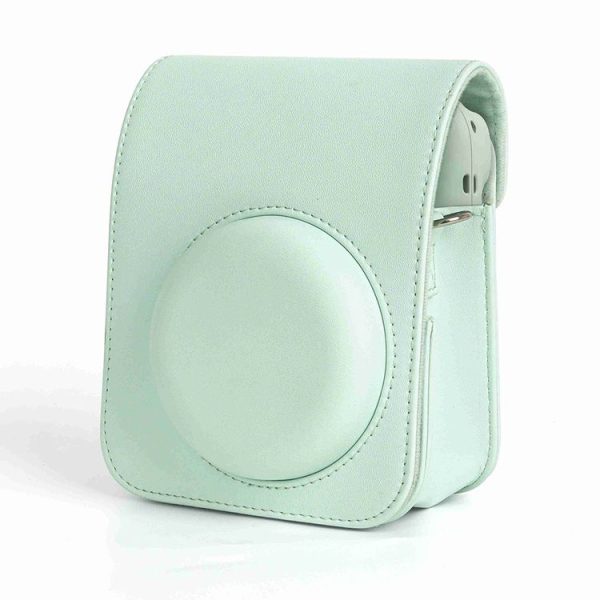 FUJIFILM instax mini 12 Full Body Leather Case Camera Bag with Strap (Green) - Image 4