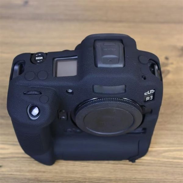 Canon EOS R3 Soft Silicone Protective Case (Black) - Image 3