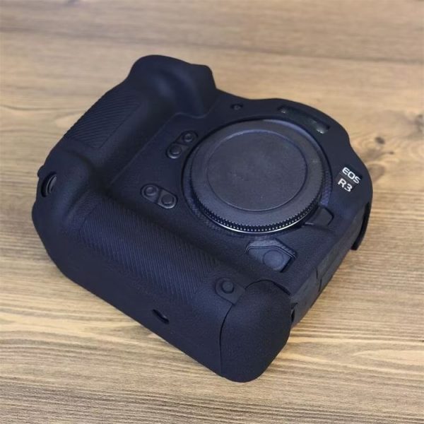 Canon EOS R3 Soft Silicone Protective Case (Black) - Image 6
